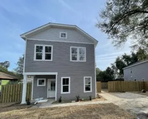 New construction finished house.